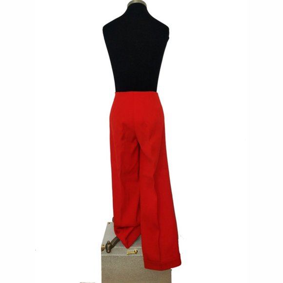 Vtg 60s Rare Wool Gabardine Pant Suit 8 - Picture 9 of 14